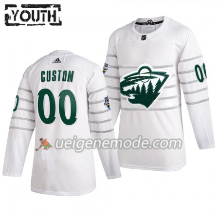 Kinder Minnesota Wild Trikot Custom Weiß Adidas 2020 NHL All-Star Authentic